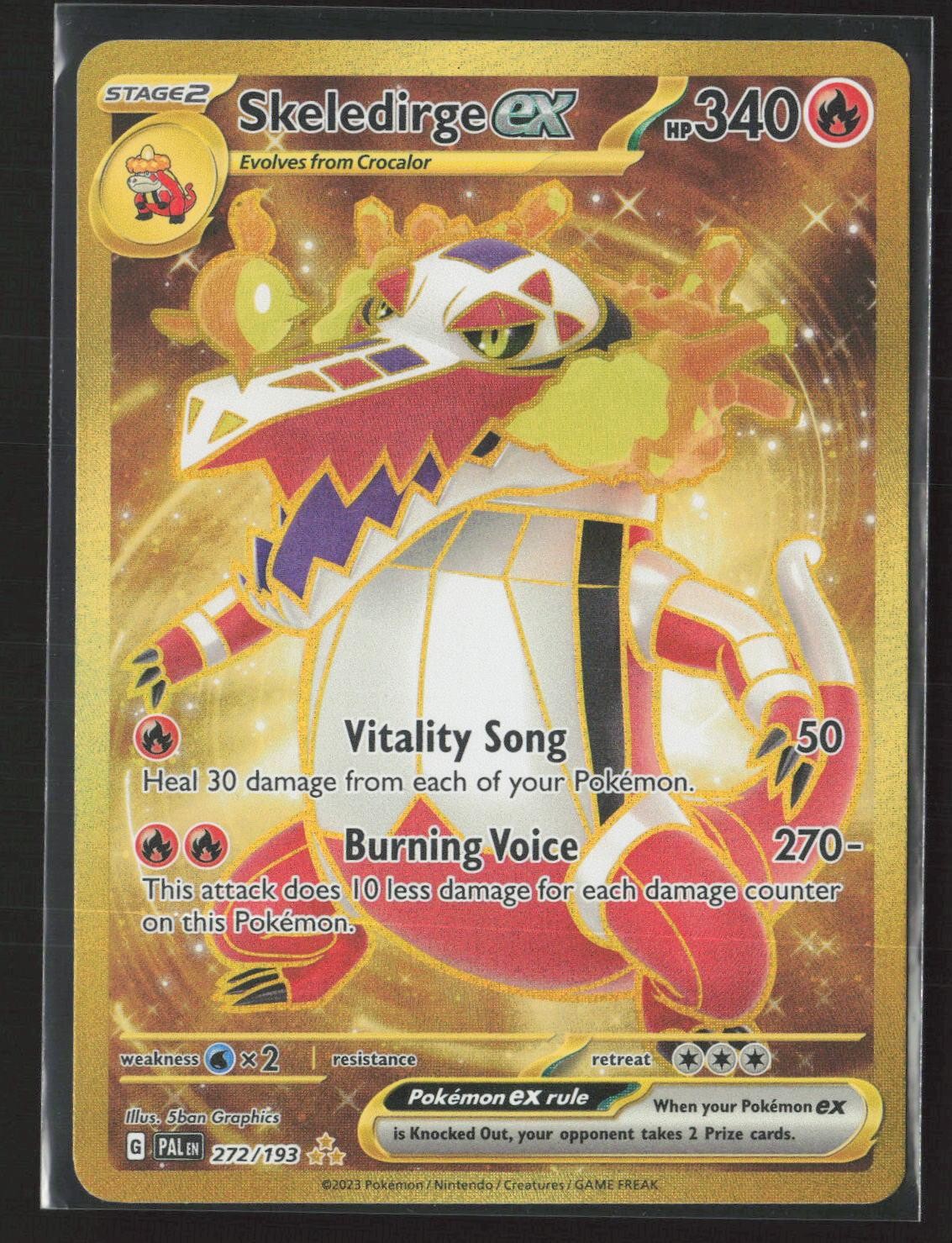 Skeledirge ex 272/193 Hyper Rare Paldea Evolved Pokemon Near Mint