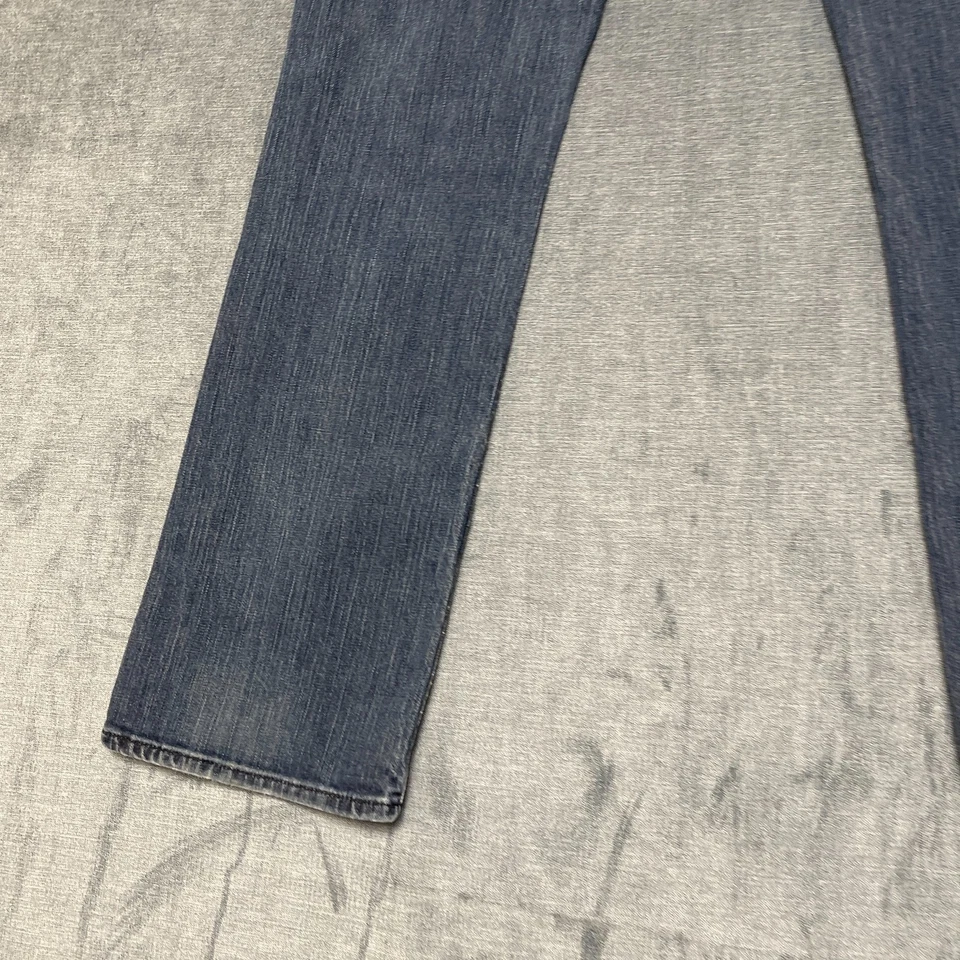 Volcom Jeans Mens 32 Blue Denim Cotton Stretch Medium Wash Low Rise Straight Leg - Image 3 of 4