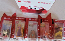 Red Tonies Toniebox 2 Bundle 5pc Figure Set Lion King Sesame Frozen Songs