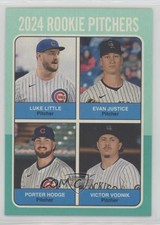 2024 Heritage High Number Aqua Border Porter Hodge Victor Vodnik Luke Little 0s2