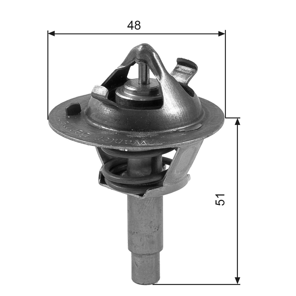 GATES-OE TH38490G1 Thermostat, coolant for MERCEDES-BENZ