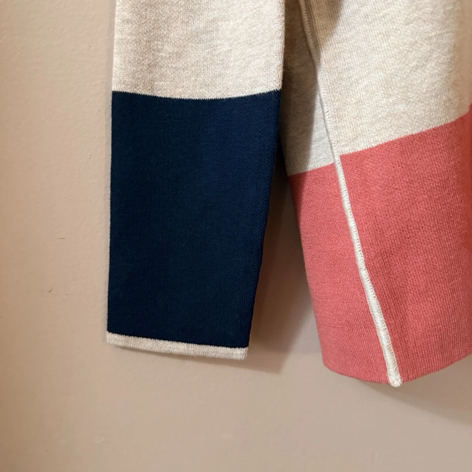 J.Jill Suéter Reversible Beige Naranja Talla Pequeña Oficina Negocios Informal Cápsula Foto 2 de 4