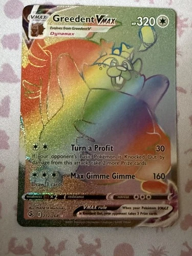 Greedent VMAX (Secret) 272/264 Swsh08: Fusion Strike Holo
