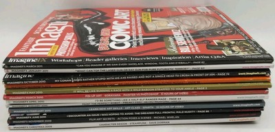 Lot Of 12 Imagine Fx Digital Art Magazines 2009-2011
