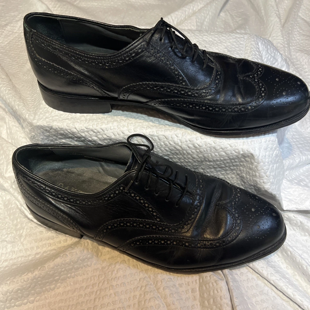 Oakton Classic Black All  Leather Wingtip Oxford Dress Shoes Mens 12d Business‎ Church main image 2