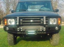 LAND ROVER DISCOVERY I  1   FRONT STEEL BUMPER BAR with WINCH PLATE