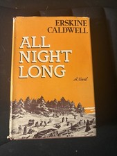 All Night Long by Erskine Caldwell, HCDJ, 1942, Guerilla Warfare In Russia-1st
