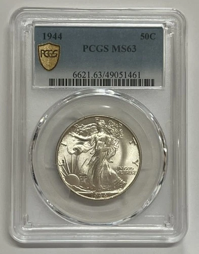 1944 Philadelphia Walking Liberty Silver Half Dollar PCGS MS63 Uncirculated