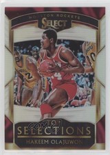 2018 Panini Select Top Selections Silver Prizm /99 Hakeem Olajuwon #11 HOF 11pj