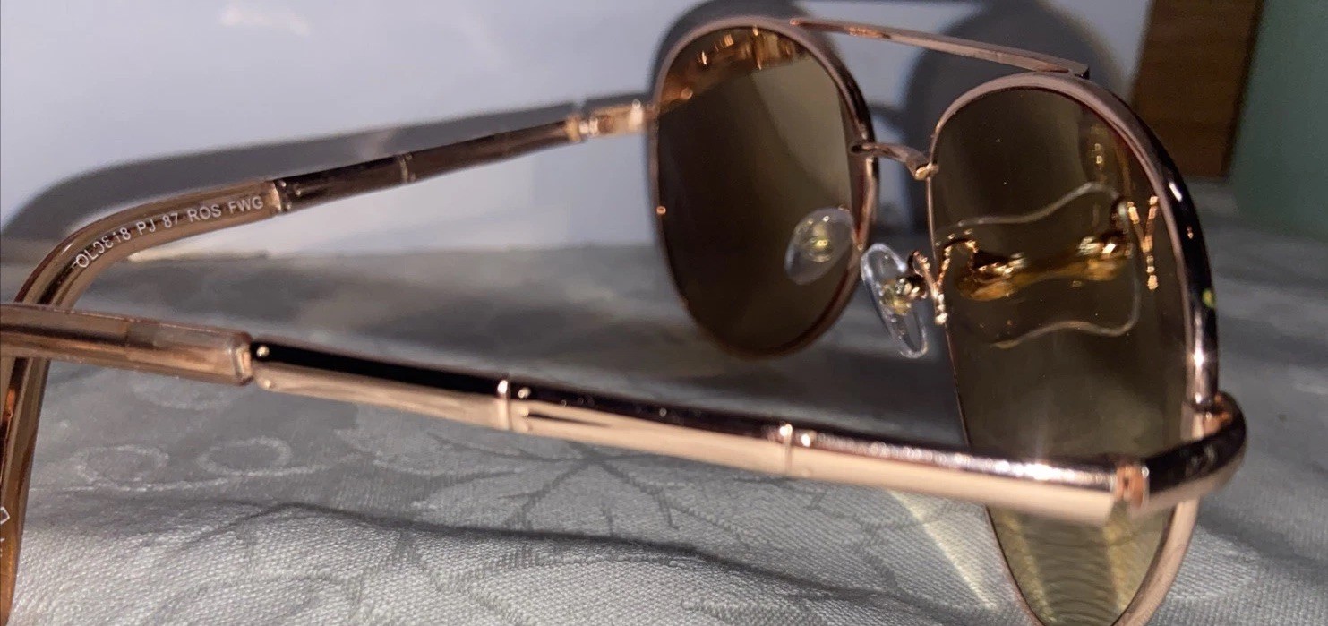 Panama Jack Women’s Sunglasses PJ87 – Pilot Metal Aviator Frames – Rose Gold