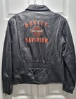 Harley-Davidson Black Leather Jacket An American Legend Size M Womens  — photo 1