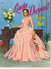 VINTAGE UNCUT LINDA DARNELL PAPER DOLLS HD~LASER ORG SZ REPRODUCTION~LO PRICE