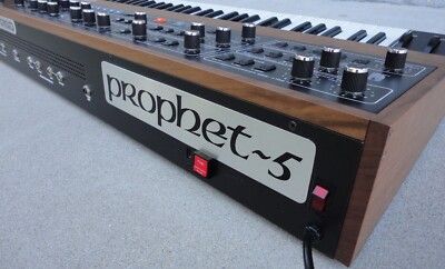 Sequential Circuits Prophet 5 - Rev 1 & Rev 2 *rear large badge* NEW
