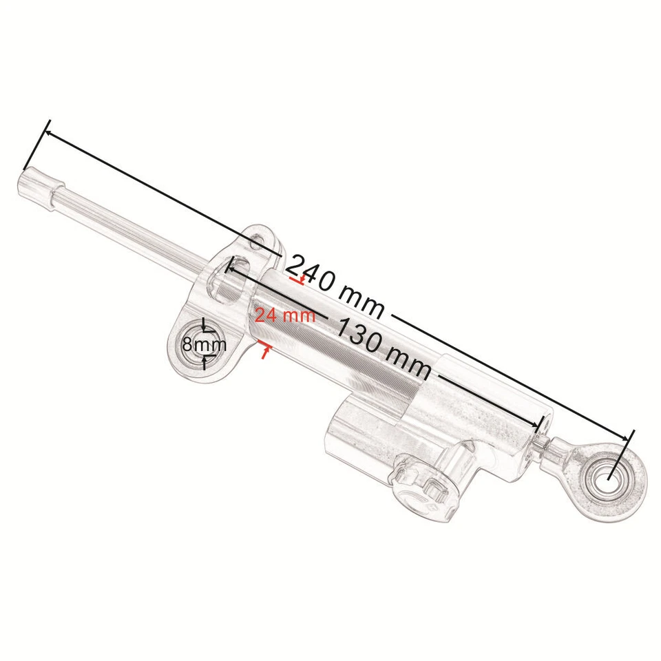 Steering Damper Stabilizer Linear Bracket For Honda CBR1000RR/ABS/SP 2008-2016 — 第 4/4 张图片