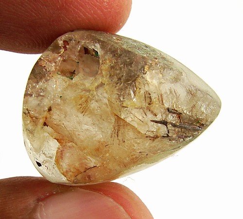 33.20 Ct Natural Lodolite Garden Scenic Quartz Loose Gemstone Cab Stone - 2313 - Picture 2 of 2