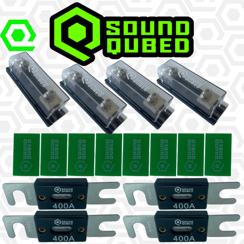 4 Pack Car Audio SS Fuse Holders with Inline ANL Fuses Soundqubed - Picture 7 of 18