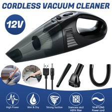 120W Mini Car Vacuum Cleaner USB Rechargeable Powerful Suction Handheld