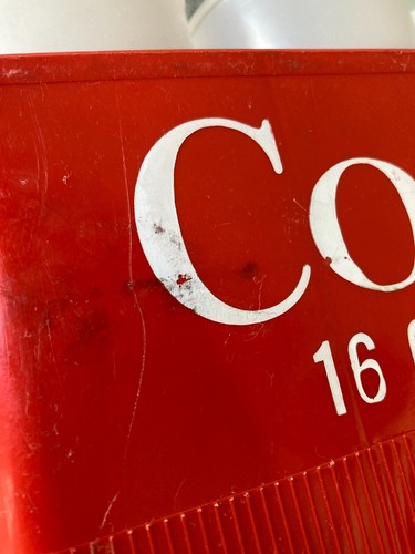 Vintage Coke Coca Cola Red Plastic 6 Pack 16oz Bottle Carrier Holder With Sleeve - Picture 9 of 12