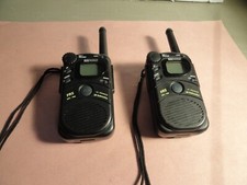 2-UNWIRED WALKIE TALKIES FRS UFR - 588 14 CHANNELS 38 SUBCODES BLACK POWER UP .