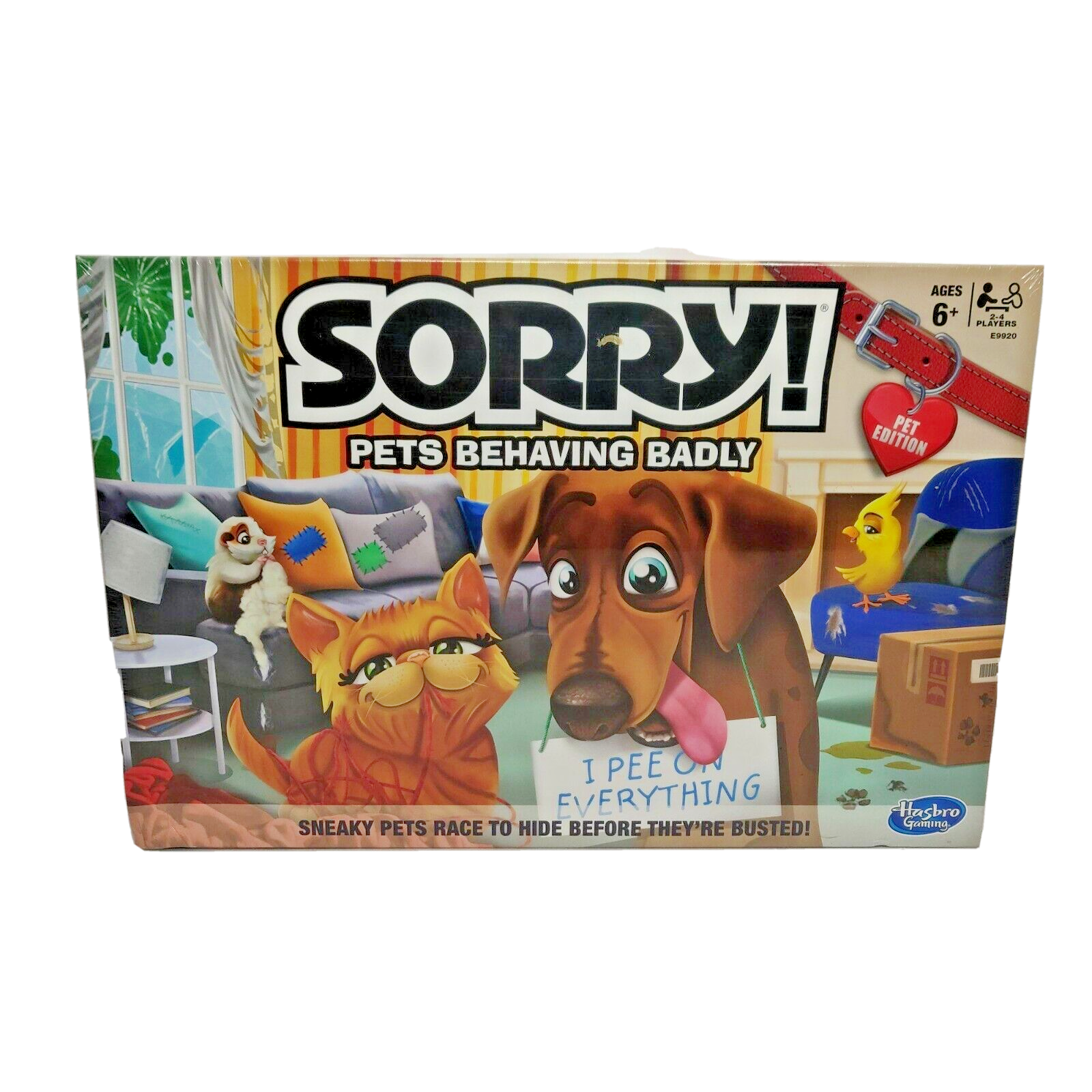 NEW Sorry Pets Behaving Badly Board Game Dogs Cats Pet Edition Hasbro