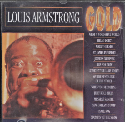 LOUIS ARMSTRONG GOLD, compact disc, Digital Audio. 1993, Charly Records, 14 Jazz