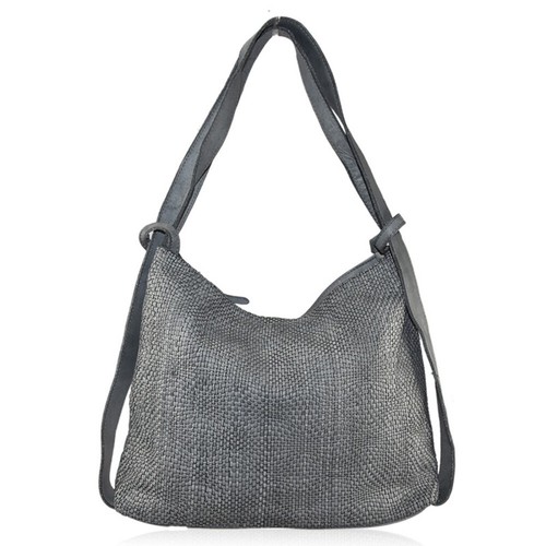 BORSA DA SPALLA ZAINO PELLE INTRECCIATA + COLORI MERCURY MADE IN ITALY-  QZ59865 | eBay
