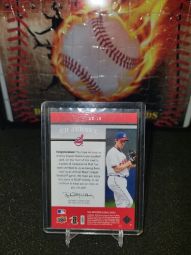 2008 Upper Deck UD Game Jersey Jeremy Sowers Cleveland Indians #UD-JS - Picture 2 of 2