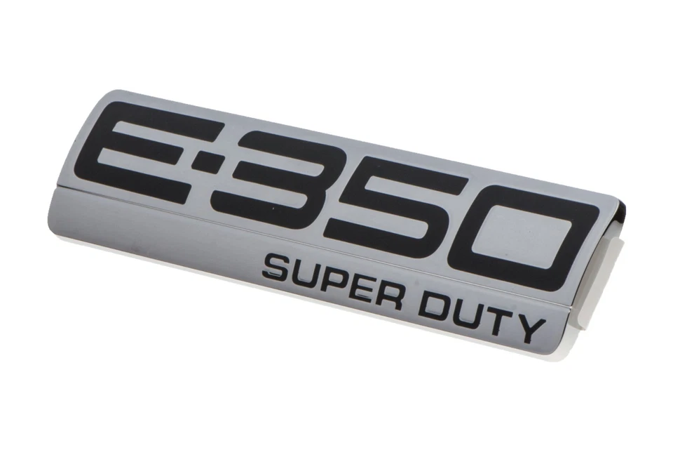 2008-2014 Ford E-350 Super Duty Econoline Van Rear Door Chrome Emblem OEM NEW - Imagem 2 de 4
