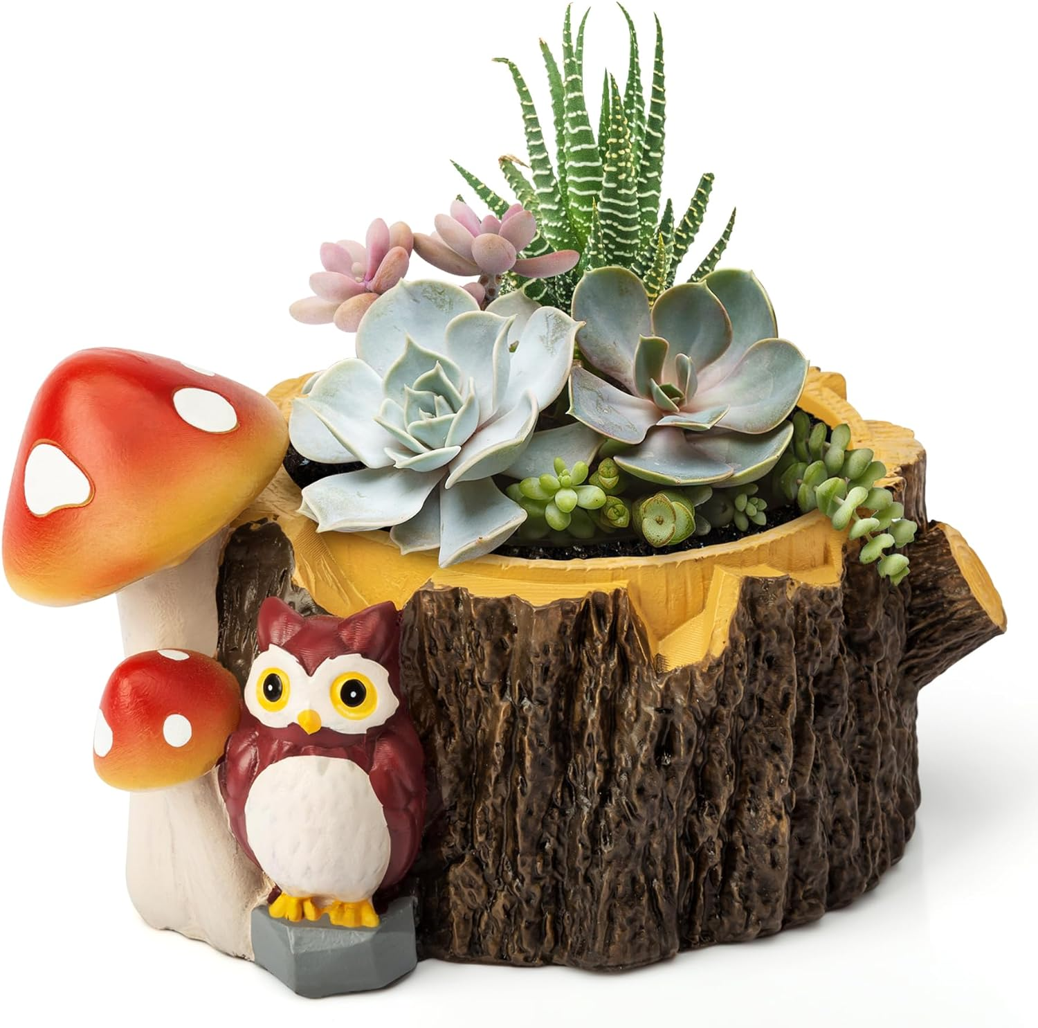Owl Succulent Planters Flower Plant Pots for Plants with Drainage Hole，Plante...