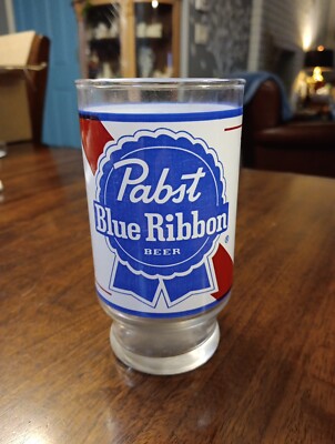 Vintage Pabst Blue Ribbon Beer Glass