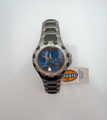 Vintage 2002 Batman Fossil LI-2054 Wrist Watch, #1192/2000