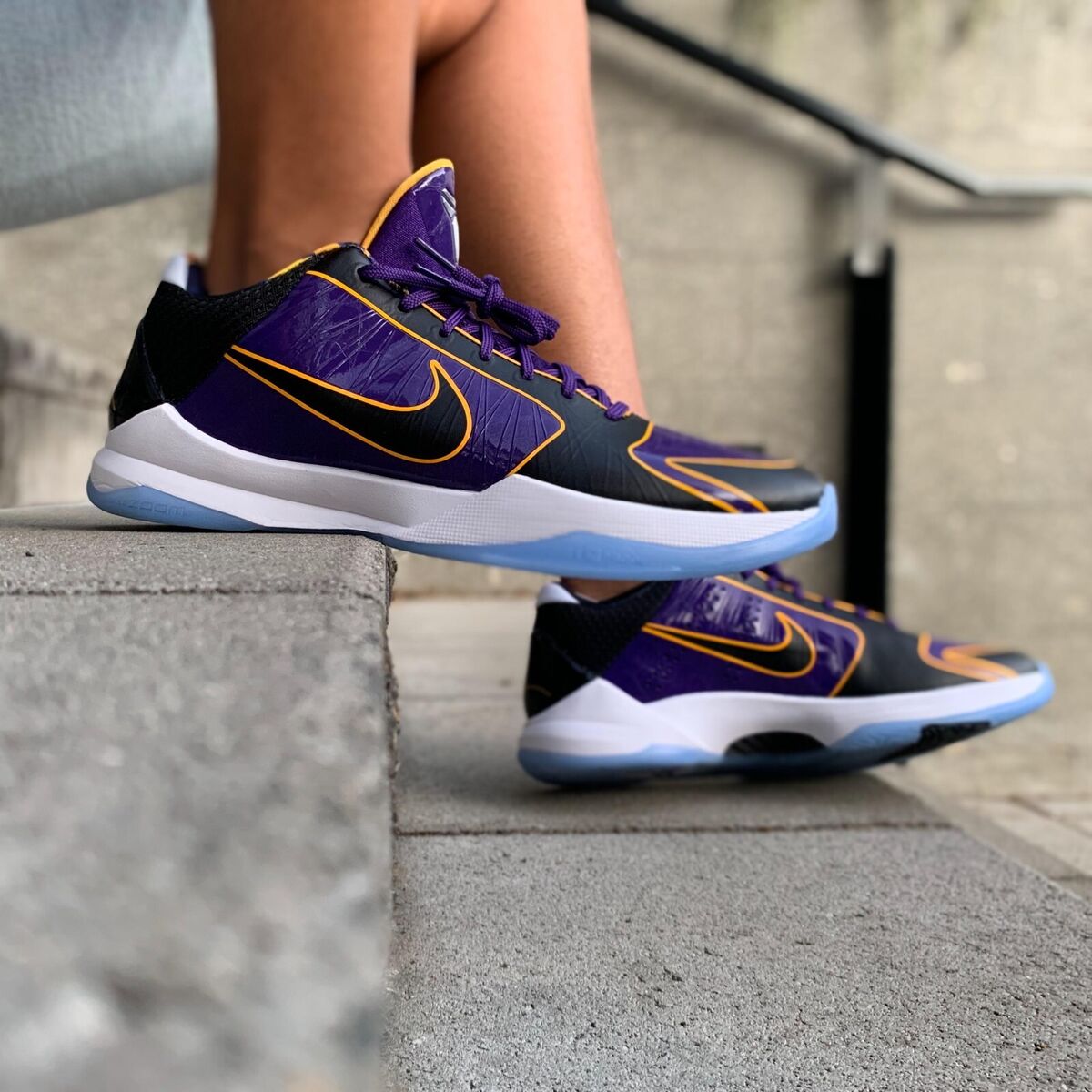 Nike Kobe 5 Protro Lakers “5x Champ”- Court Purple/ Black Nike Kobe 5 Protro Lakers “5x Champ”- Court Purple/ Black