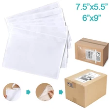 Clear Packing List Pouches Shipping Label Envelopes Self Adhesive 6x9 7.5x5.5