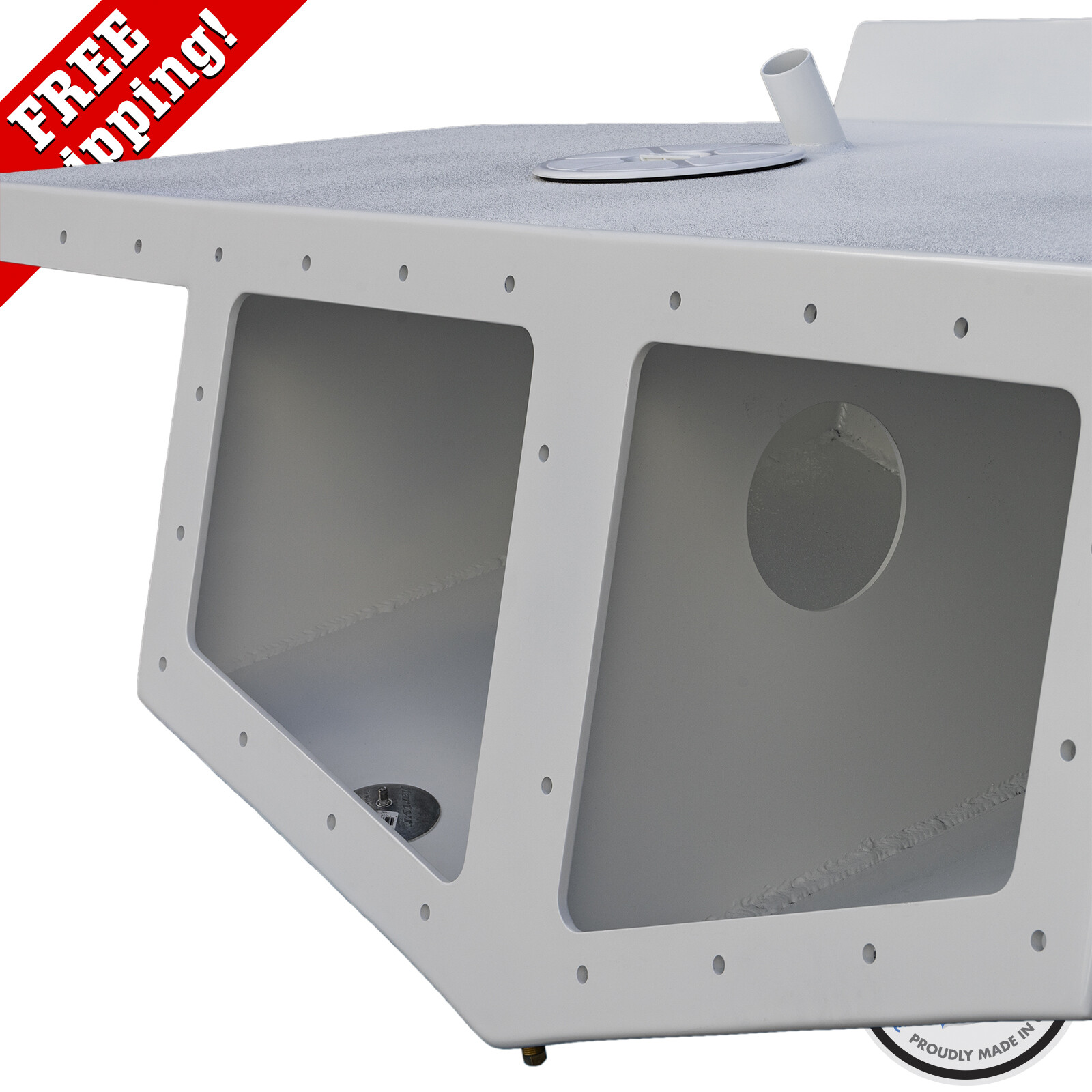 Welding World High Flotation Twin Outboard Bracket 15° Transom, 32.25