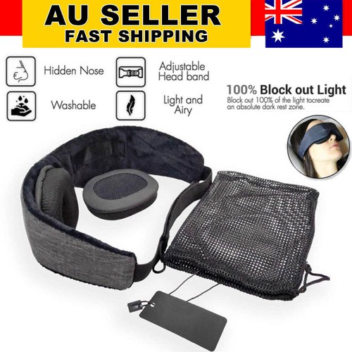 Travel Sleep Eye Mask soft 3D Memory Foam Padded Shade Cover Sleeping Blindfold