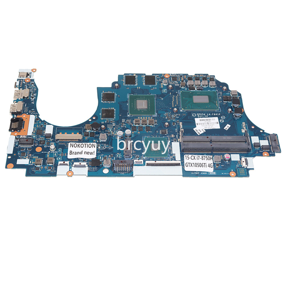 For HP Pavilion Gaming 15-CX Laptop Motherboard i7-8750H GTX1050ti