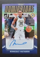2024-25 Panini Donruss Bennedict Mathurin Dominators Auto #DA-BMP Indiana Pacers