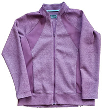 UNDER ARMOUR Women Jacket Size Medium Purple Full Zip Long Sleeve M