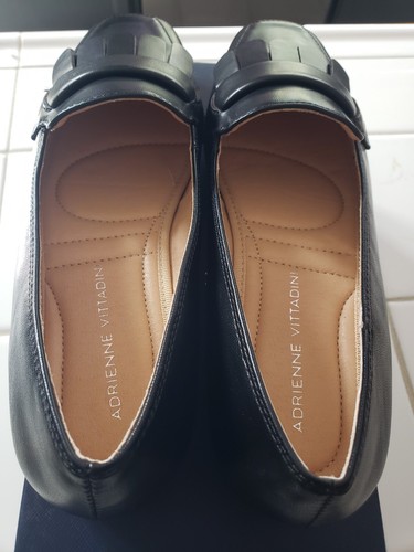 ADRINNE VITTADINI GERYL BLACK LOAFER FLAT SHOES - Picture 4 of 16