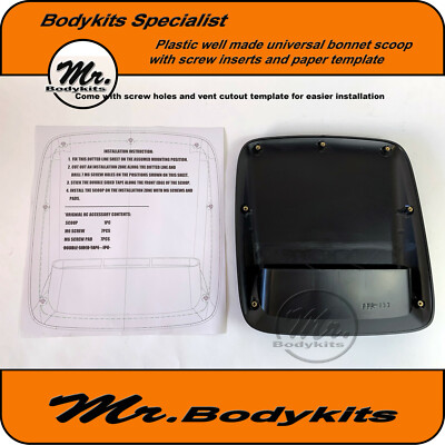 Mr Bobykits ABS Plastic Bonnet Scoop – Universal Fit For Ford Territory, Bronco, Escape, Explorer (MR853)
