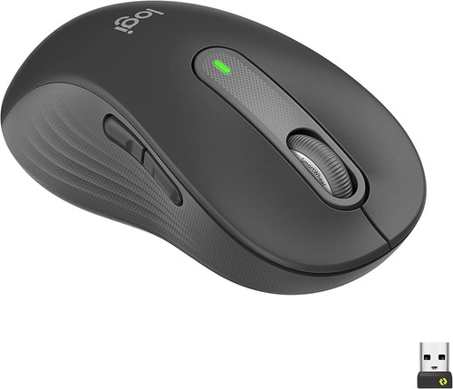 Logitech Signature M650 L Left Wireless Mouse For Left Hand 910-006234 Graphite - 第 1/8 張圖片