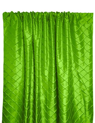 Pintuck Taffeta Window Curtain Panel Bedroom Dining Wedding Backdrop Event Decor