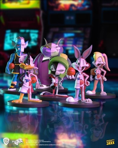 MIGHTY JAXX Space Jam Hidden Dissectibles Series 1 Seal Case 6 Blind Box Figures - Picture 2 of 10