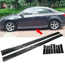 For Chevrolet Cruze 2011-2019 Glossy Black Side Skirt Splitter Spoiler Panel Lip