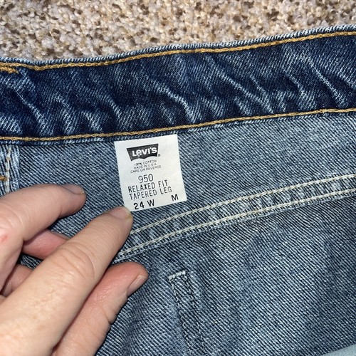 Vintage 90s Levi’s 9922 Women 24 W 40x31 Jeans Pants Tapered Fit Orange Tab - Picture 4 of 14