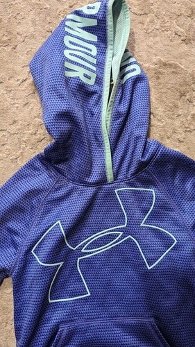Under Armour Girls' Storm Armour Fleece Big Logo Hoodie - Picture 2 of 8