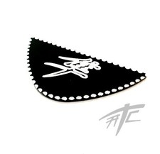HAYABUSA KANJI BLACK CONTRAST DIAMOND CUT BILLET DASH PAD 2000 SUZUKI HAYABUSA