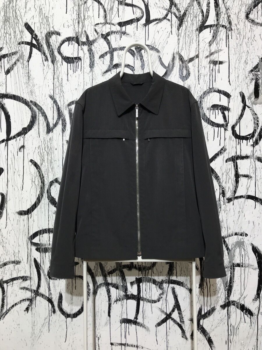 Rare Vintage Versace Classic V2 Men's Black Jacket Harington Rare Vintage Versace Classic V2 Men's Black Jacket Harington