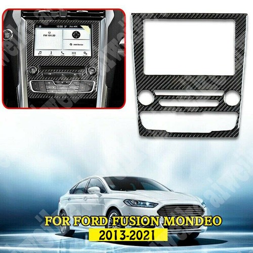 For Mondeo Fusion 2013-2022 Carbon Fiber Central Console Navigation Panel Cover - Picture 2 of 7