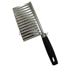 Crinkle Wavy Cutter Stainless Steel Potato Chip French Fry Slicer Kitchen Tools